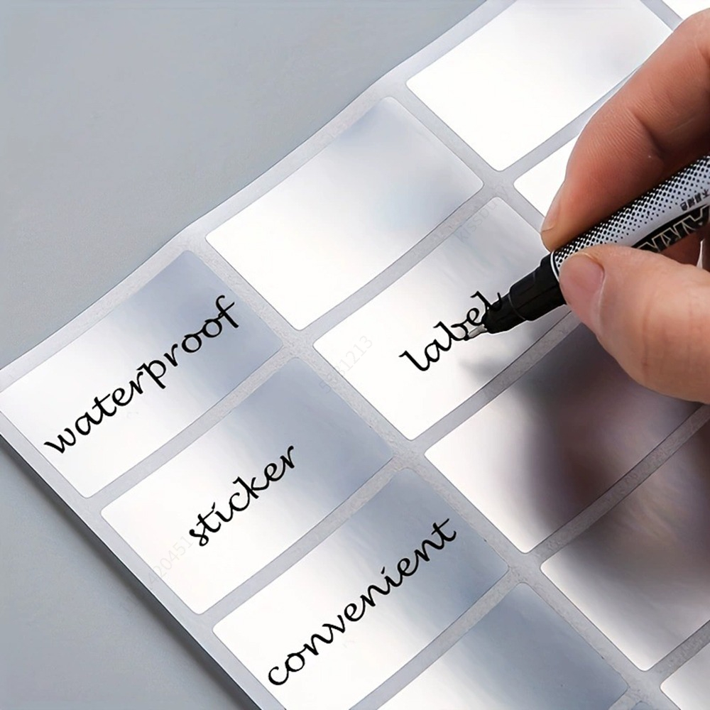 Food Storage Labels - สติกเกอร์ฉลากกันน้ำแบบถอดได้ 160-600 ชิ้น เหมาะสำหรับการจัดระเบียบสำนักงานและการใช้งานในบ้าน การจัดเก็บอาหารแช่แข็ง