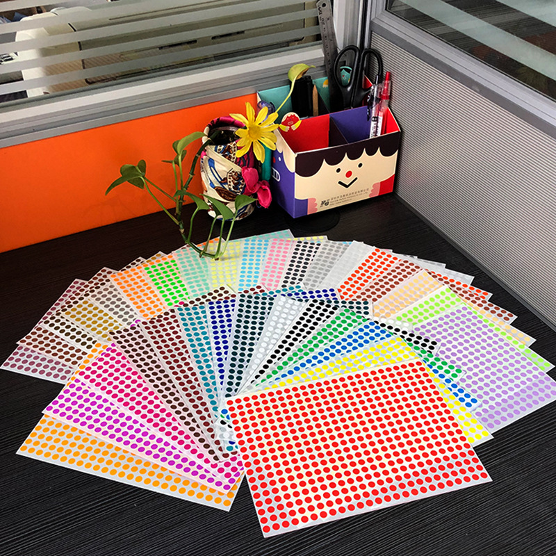 สติ๊กเกอร์จุดสี 16 สี สติ๊กเกอ - Food Storage Labels บทวิจารณ์และราคา