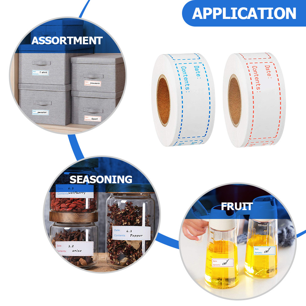 2 ม้วน ฉลากวันที่อาหารทรงสี่เห - Food Storage Labels บทวิจารณ์และราคา