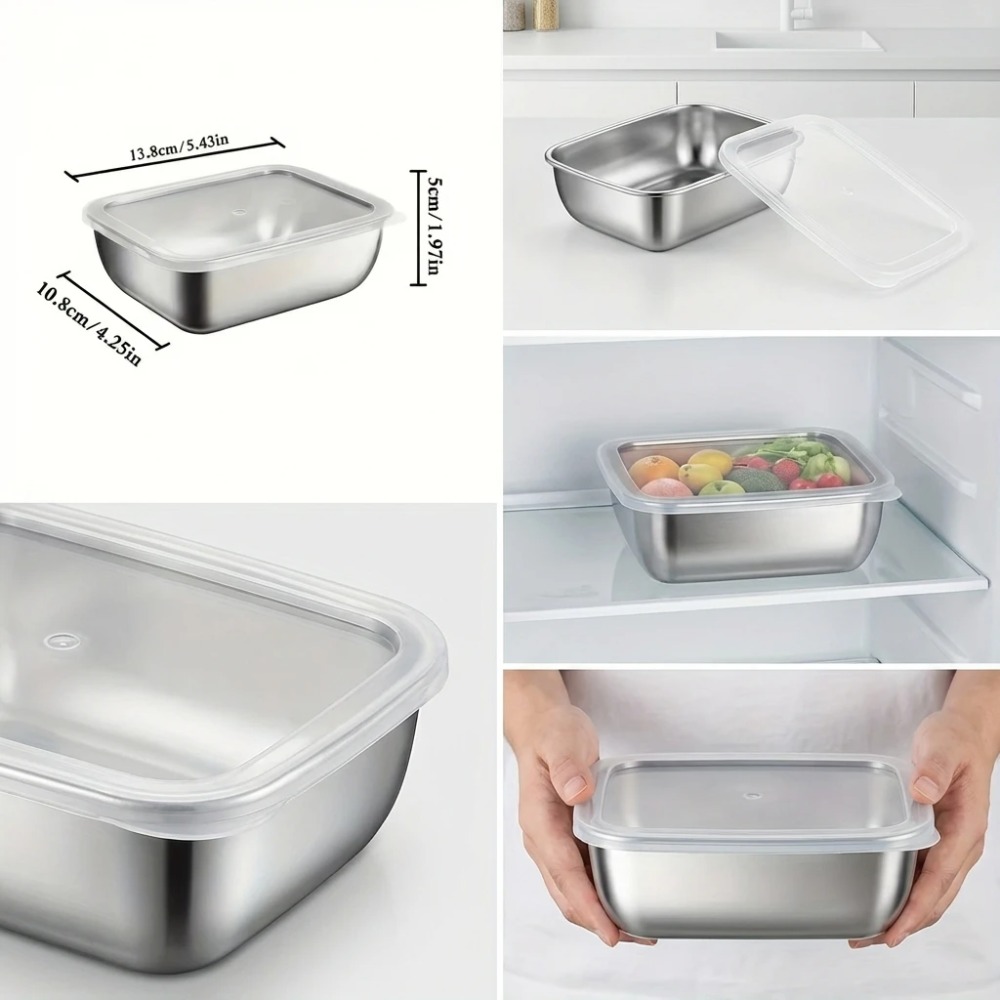 ชุดกล่องเก็บอาหารสแตนเลส 6 ชิ้ - Food Storage Meals บทวิจารณ์และราคา